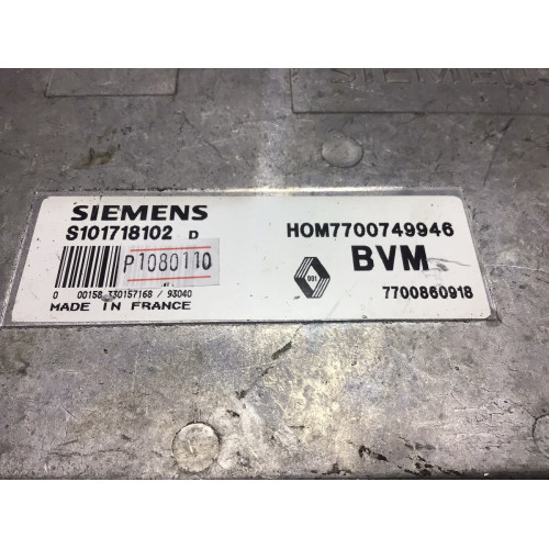 Renault Clio 1.4 Motor Beyni S101718102D 7700749946