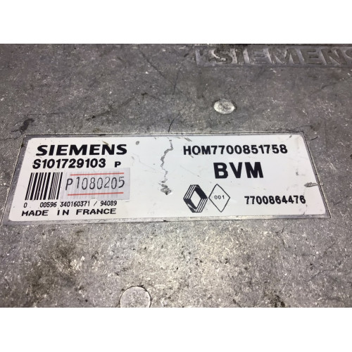 Renault Clio 1.2 Motor Beyni S101729103 7700864476