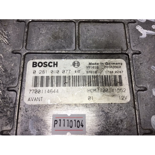 Renault Scenic 1.9 Motor Beyni 0281010077 7700114644 HOM7700111552