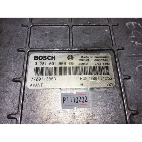 Renault Megane 1.9 Motor Beyni 0281001969 7700113863 HOM7700111552