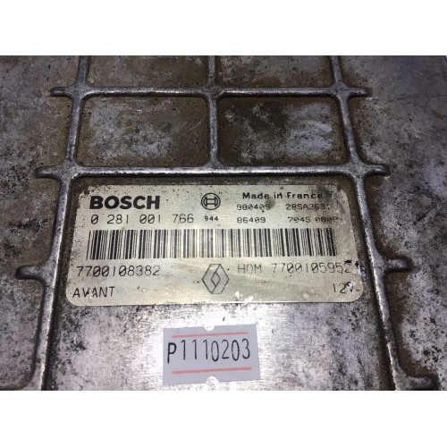 Renault Laguna 1.9 Motor Beyni 0281001766 7700108382 HOM7700105952