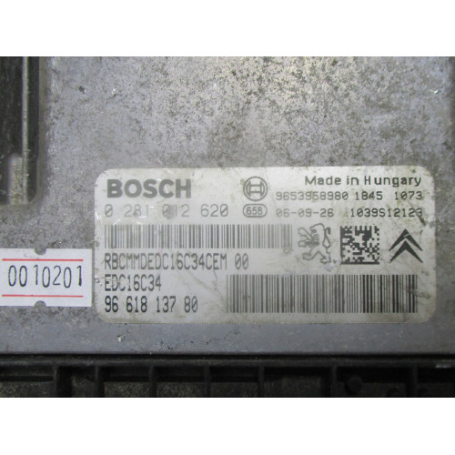 Citroen Berlingo 1.6 Motor Beyni 0281012620 EDC16C34 9661813780