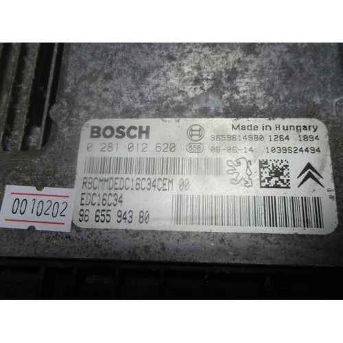 Citroen Berlingo 1.6 Motor Beyni 0281012620 EDC16C34 9665594380