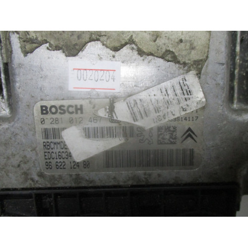 Peugeot 207 1.6 HDI Motor Beyni 0281012467 EDC16C34 9662212480