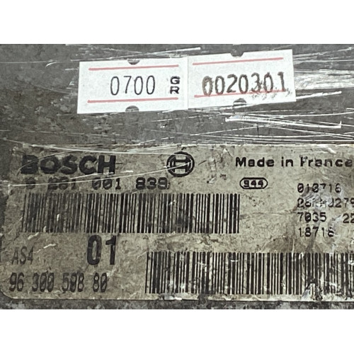 Citroen Saxo 1.5 Motor Beyni 0281001839 9630059880