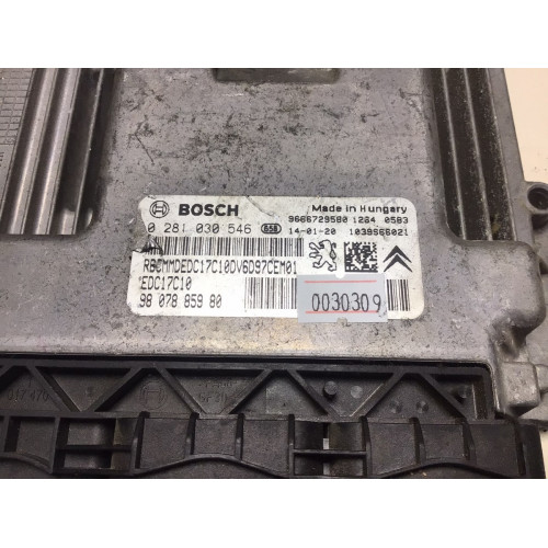 Citroen Berlingo 1.6 HDI Dizel Motor Beyni 9807885980 0281030546 EDC17C10