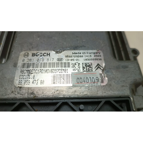 Cıtroen Berlingo 1.6 HDI Motor Beyni 0281019817 EDC17C10 9805947380