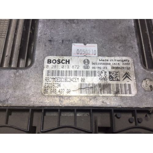 Peugeot 308 1.6 HDI Motor Beyni 0281013872 EDC16C34 9664843780