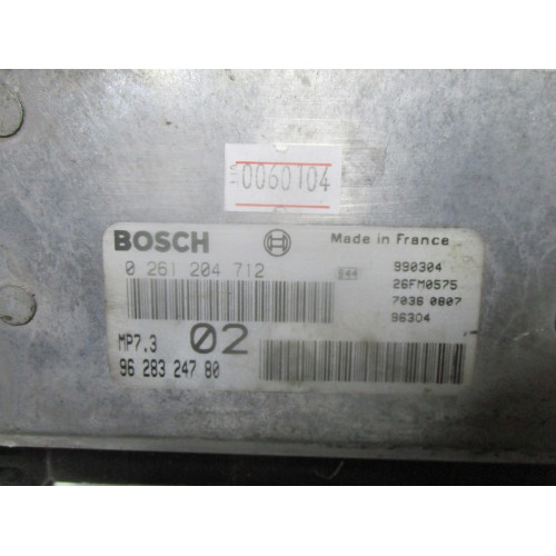 Peugeot 206 1.4 Motor Beyni 0261204712 9628324780 MP7.3
