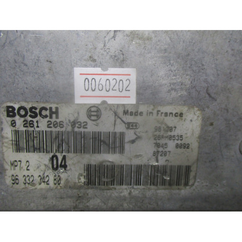 Peugeot 206 1.6 Motor Beyni 0261206032 9633234280 MP7.2