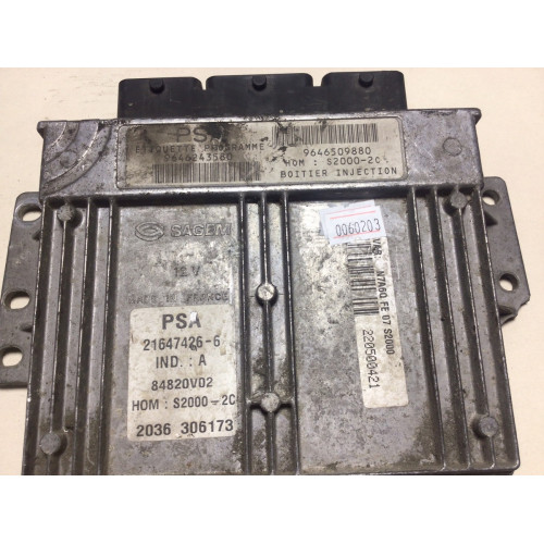 Citroen Xsara 1.4 Motor Beyni 21647426-6 9646243580 9646509880