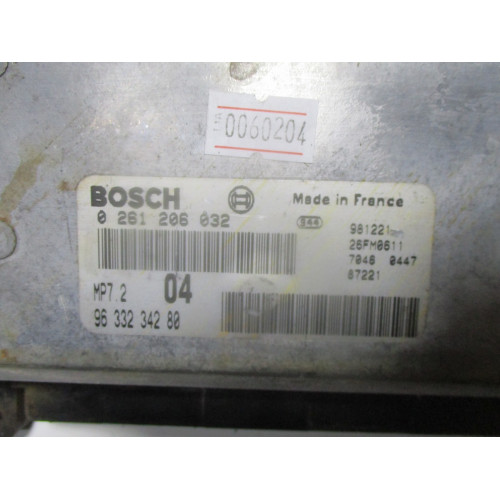 Peugeot 206 1.6 Motor Beyni 0261206032 9633234280 MP7.2