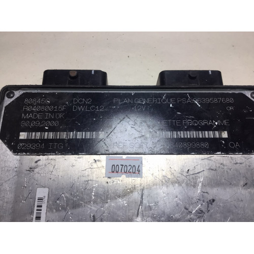 Peugeot 206 1.9 TDI Motor Beyni R04080015F 9639587680 9640899880 30.09.200