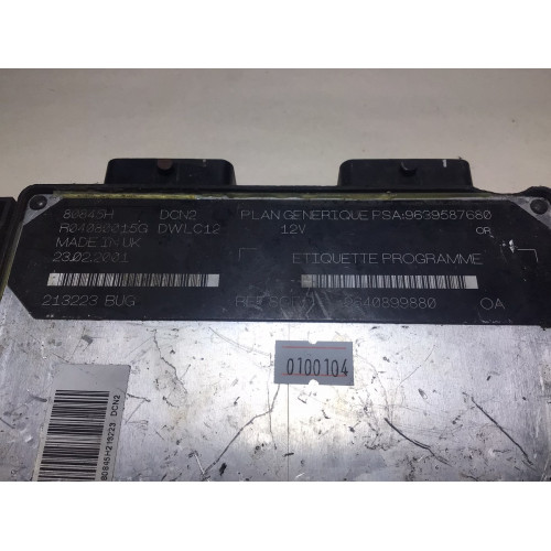 Peugeot 206 1.9 TDI Motor Beyni R04080015G 9639587680 9640899880 23.02.2001