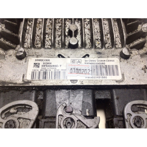 Citroen C3 1.4 Motor Beyni 5WS40285C-T 9660300280 9653451880 SID806