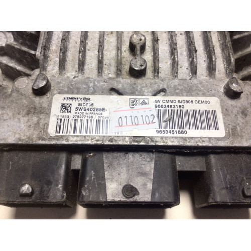 Citroen C3 1.4 Motor Beyni 5WS40285E-T 9663483180 9653451880 SID806