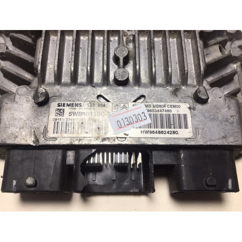 Citroen C2 C3 1.4 Motor Beyni 5WS40110C-T 9653447480 9648624280 SID804