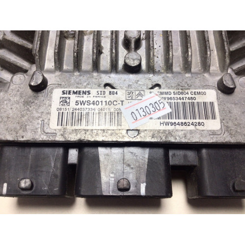 Citroen C2 C3 1.4 Motor Beyni 5WS40110C-T 9653447480 9648624280 SID804