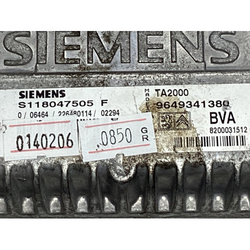 Peugeot 307 1.6 Şanzıman Beyni S118047505F 9649341380 TA2000