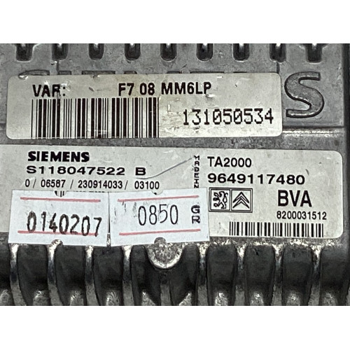Citroen C5 Motor Beyni S118047522B 9649117480 TA2000
