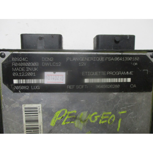 Citroen Berlingo 1.9 Motor Beyni R04080030B 9641390180 9645626280 09.12.2001