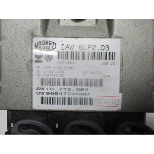 Citroen C3 C4 1.4 HDI Motor Beyni IAW6LP2.02 9647498180 9656304480