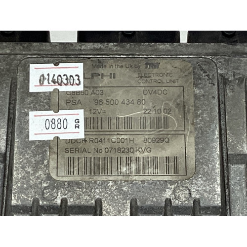 Citroen C3 1.4 HDI Motor Beyni 9650043480 DDCR