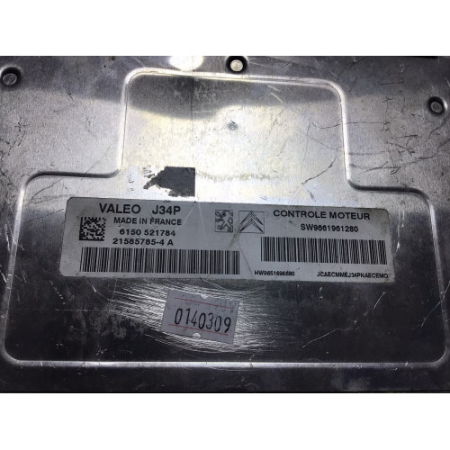 Peugeot 206 Motor Beyni J34P 21585785-4 A 9661961280