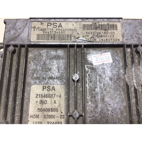 Peugeot 206 1.4 Motor Beyni 21646087-4 9643134680 9637706180-05