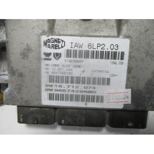 Citroen C4 Motor Beyni IAW6LP2.03 9647498180 9657429680  