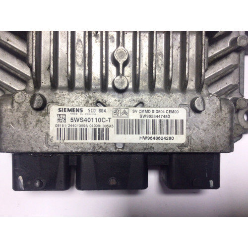 Citroen C2 C3 1.4 Motor Beyni 5WS40110C-T 9653447480 9648624280 SID804