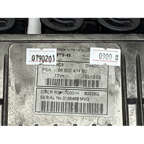 Citroen C3 1.4 HDI Motor Beyni 9650043480 DDCR