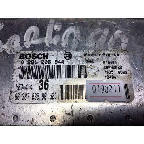 Citroen Berlingo 1.6 Motor Beyni 0261206944 9638783680 ME7.4.4