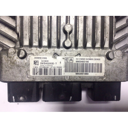 Citroen C3 1.4 Motor Beyni 5WS40285E-T 9663483180 9653451880 SID806