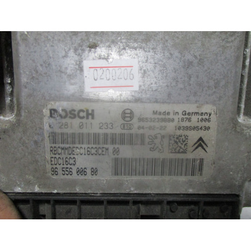 Citroen Xsara Picasso 1.6 Motor Beyni 0281011233 EDC16C3 9655600680
