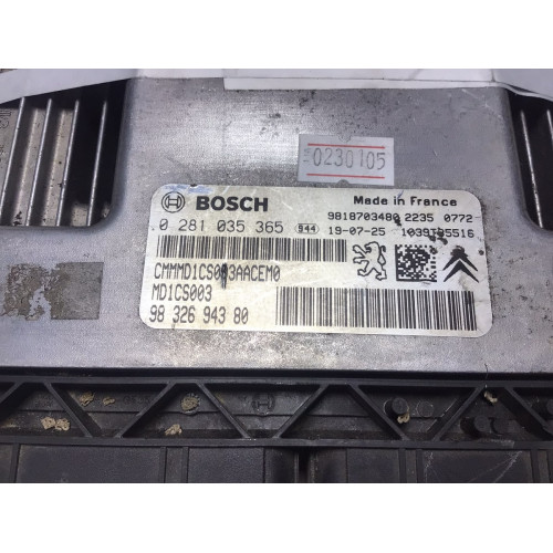 Peugeot 3008 5008 Motor Beyni 0281035365 9832694380