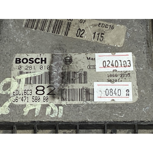 Peugeot 206 1.4 HDI Motor Beyni 0281010707 EDC16C3 9647158080