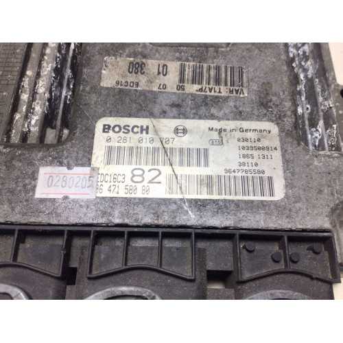 Peugeot 206 1.4 HDI Motor Beyni 0281010707 EDC16C3 9647158080
