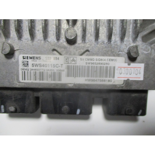 Citroen C2 1.4 Motor Beyni 5WS40115C-T 9652390280 9647568180 SID804