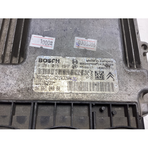 Peugeot 407 Citroen C5 2.2 HDI Motor Beyni 0281015199 9666104080 EDC16CP39