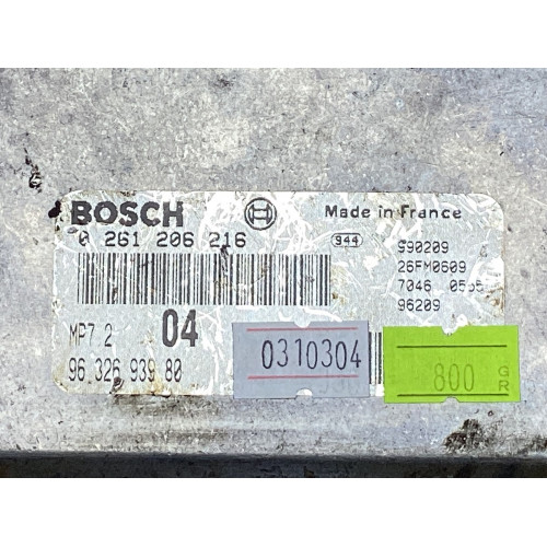 Peugeot 206 1.6 Motor Beyni MP7.2 0261206216 9632693980