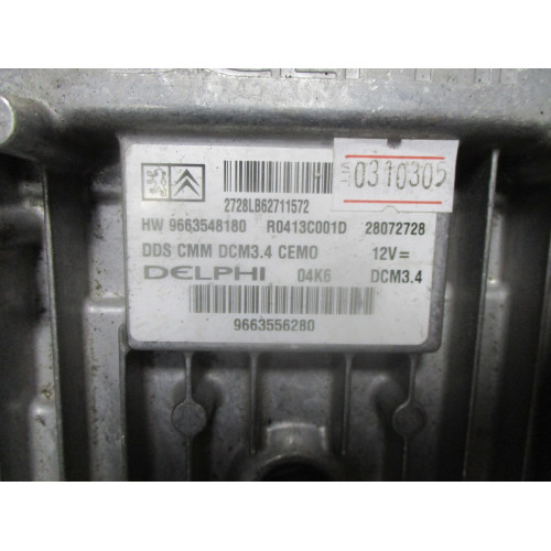 Peugeot 407 2.0 HDI Motor Beyni R0413C001D 28072728 9663548180 9663556280 DCM3.4