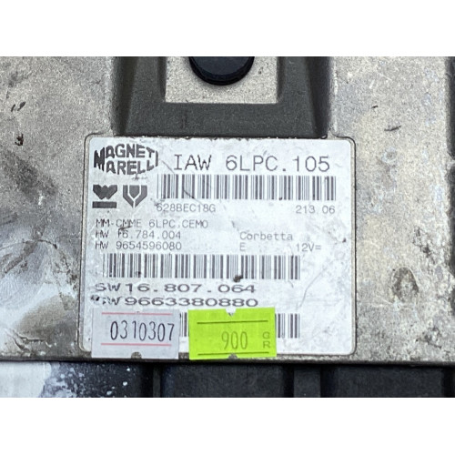 Peugeot 207 Motor Beyni IAW6PLC.105 9654596080 9663380880 