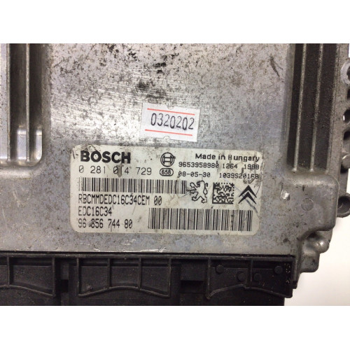 Peugeot 3008 Citroen C4 Motor Beyni 0281014729 9665674480