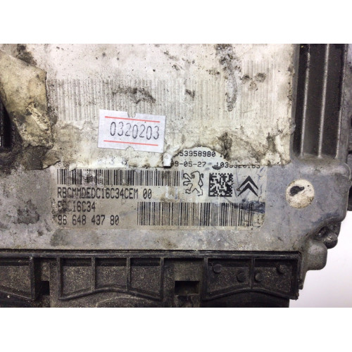 Citroen Peugeot 308 1.6 HDI Motor Beyni 0281013872 EDC16C34 9664843780