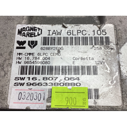 Peugeot 207 Motor Beyni IAW6PLC.105 9654596080 9663380880 