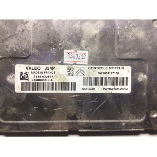 Citroen C3 Valeo J34P Motor Beyni 21586048-9A 7335032677
