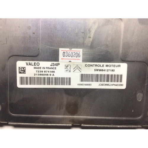 Citroen C3 Valeo J34P Motor Beyni 21586048-9A 7239874166