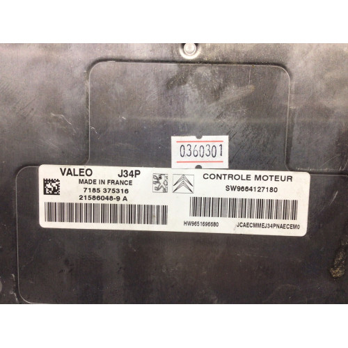 Citroen C3 Valeo J34P Motor Beyni 21586048-9A 7185375316