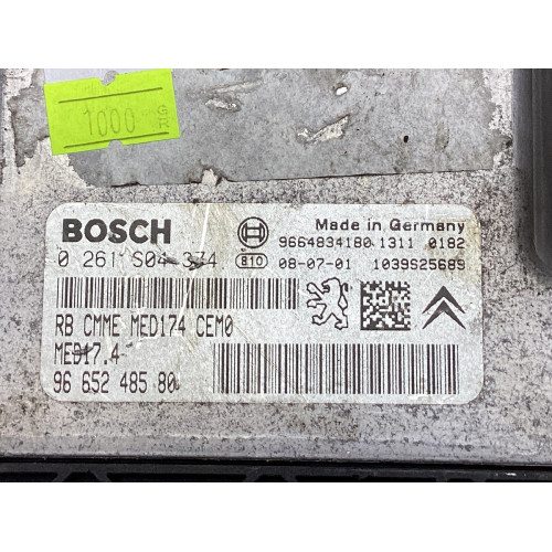 Peugeot 207 308 Motor Beyni 0261S04374 9665248580 MED17.4